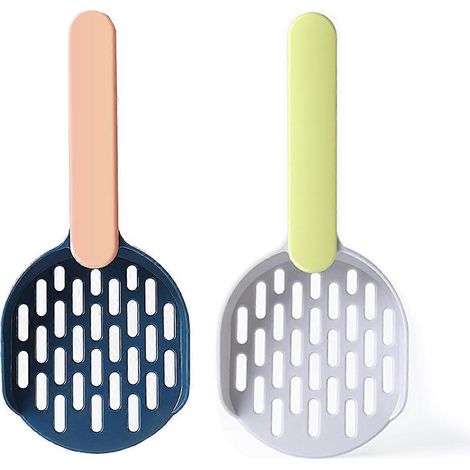 Pelle à litière pour chat, pelle à litière en plastique ABS durable, tamis à litière, pelle de nettoyage pour animaux de compagnie (1/5)