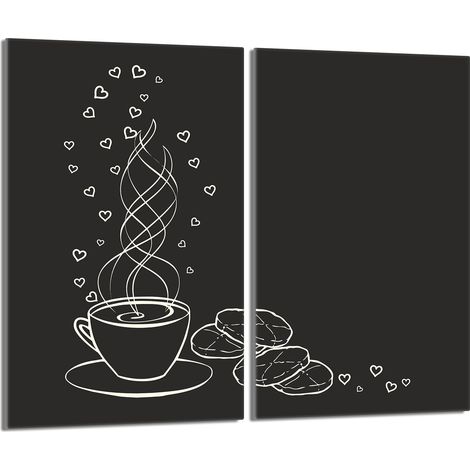 Placa protectora de vidrio para la estufa 2x30x52 Café (1/5)