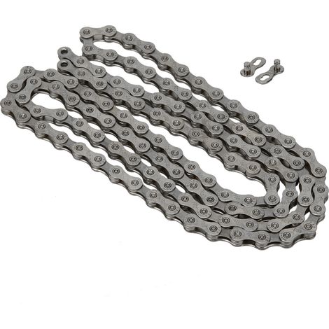 Chaîne F90 pour vélo de route/VTT pliant, acier, 9 vitesses, réglable, accessoires de vélo, gris (1/5)