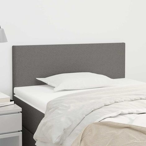 vidaXL Tête de lit Gris foncé 90x5x78/88 cm Tissu (1/5)