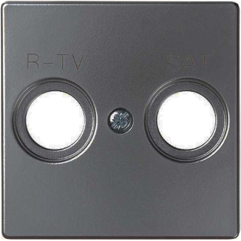 Simon 82 Concept Placa toma R-TV+SAT titanio SIMON 8200097-096