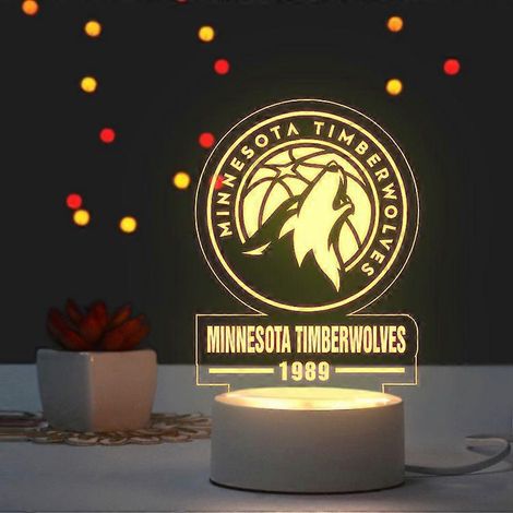 Lámpara de noche del Club del Lobo del Bosque, decoración creativa para ventiladores, regalo de cumpleaños