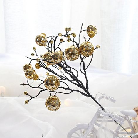 Branches De Décoration De Noël - En Rotin Naturel - Pour Arbre De Noël Et Couronne - 30 X 15 Cm - 1 Pièce (1/5)