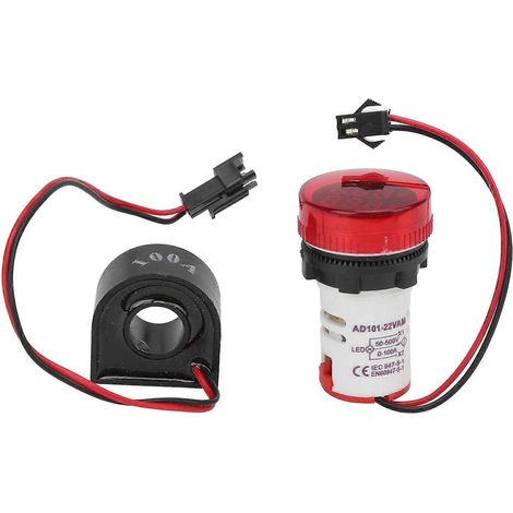AD101‑22VAM Kontrollleuchte Spannung Strom Dualanzeige AC50‑500V 0‑100ARed