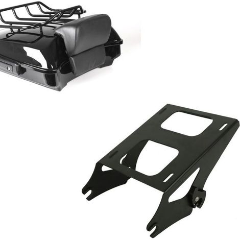 Set: Topcase compatible avec Harley Davidson Street Glide Special 15-23 Razor GB1 + Support pour Top Case TP