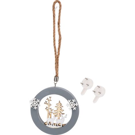 Décorations de Noël en bois en forme de renne à faire soi-même - une décoration murale amusante et une excellente idée de cadeau pour les fêtes.