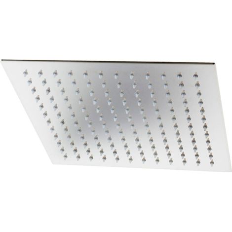 Lineabeta - Flacher Quadro-Duschkopf Supioni 30x30cm aus poliertem Stahl