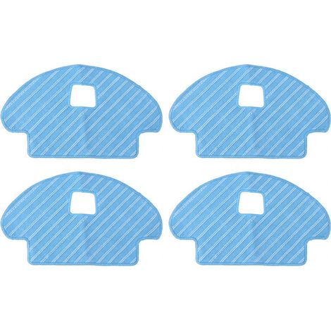 4 chiffons de remplacement compatibles avec Deebot Ozmo 930/610, aspirateur robot, serpillères microfibres lavables. (1/5)