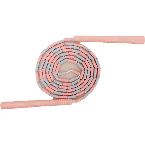 Corde à Sauter À Perles - PVC Poids Léger - Poignées En Bambou Réglables - Pour Entraînement Intérieur/Extérieur - 1 Pièce (1/5)