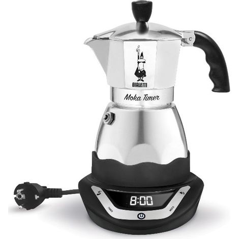 Bialetti Moka Timer Kaffeemaschine Edelstahl 0,5 L