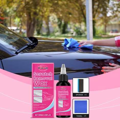 Kratzerentferner, Lackpflege, Politur, Pflegemittel und Fleckenschutz für Autos – 100 ml + Handtuch + Schwamm -- BIEMMEDUE (1/5)