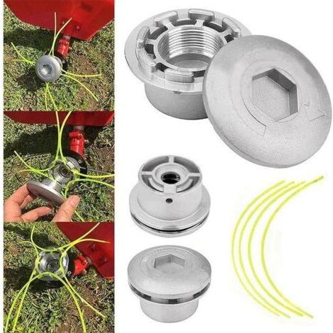 Aluminum grass trimmer head, replaceable - replacement part for lawn mowers, mowers, compatible with common models. (1/5)