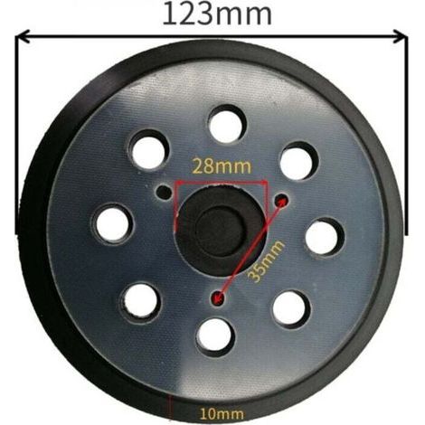 Plateau de Ponage pour Makita BO5010,8 Trous Disques de Ponage pour Makita BO 5010, 5030, 5031, 5041 (1/3)