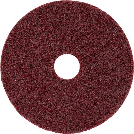 Disco Velcro Ø 115 Millimetri Non Tessuto Con Grado Finezza Centraggio, Sc-Dh: Media, Colore Rosso (1/3)