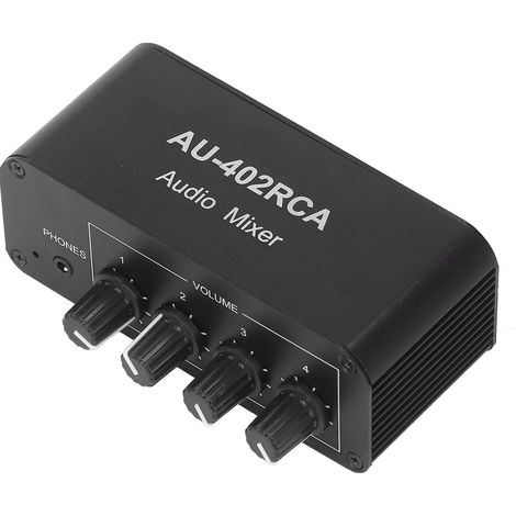 Sélecteur audio bidirectionnel stéréo 4 voies LR (4 entrées, 2 sorties) RCA (1/5)
