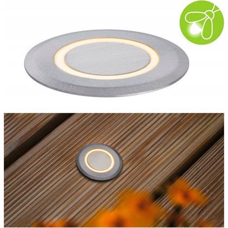 Paulmann Plafoniera da incasso dorata per esterni 82 mm