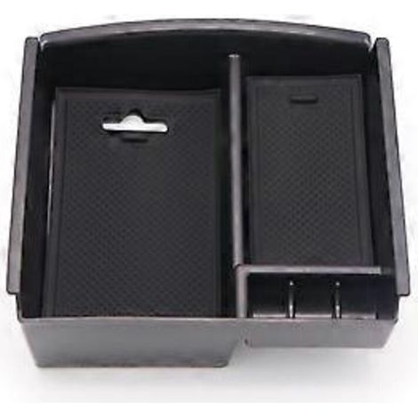 Organisateur Console Centrale - Boîte Rangement Accoudoir - Pour Infiniti Q50 2013-2018 - Noir - 1 Pièce (1/5)