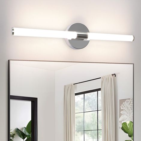 ZMH applique murale LED miroir lumière salle de bain - 8W lampe de salle de bain mur 60CM lampe de salle de bain applique murale 4000K blanc neutre moderne étanche IP44 lampe de salle de bain chrome (1/5)