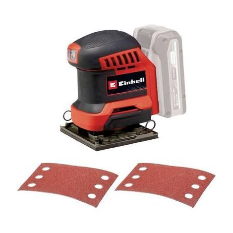 Einhell TE-OS 18/113 Li-Solo Lijadora orbital inalámbrica roja y negra