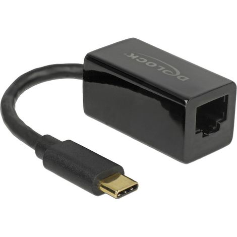 delock 65904 Adaptateur réseau USB-C noir (1/4)