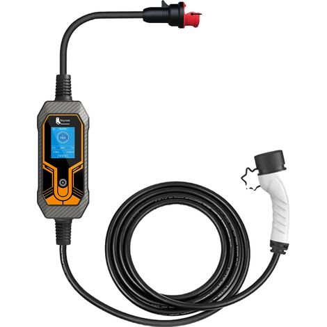 Chargeur EV, Portable, Caractéristiques de Haute Sécurité, 11KW 5m Aucune Adaptateur, TYPE2 (1/2)