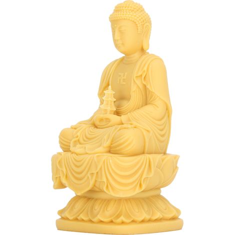 Dekorative Buddha-Statue aus Kunstharz, 10 cm. (1/5)