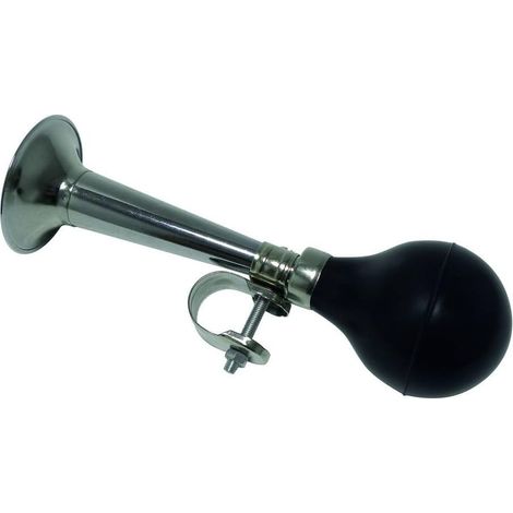 1 Klaxon Vélo Chromé Noir Accessoire Sonore Résistant Enfant