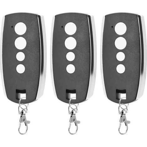 Aiperq – 3er-Pack Fernbedienungen 433,92 MHz – Kompatibel mit King Gates Stylo 4K – 4 Kanäle für Garagentorsteuerung – Rolling-Code-Fernbedienung – 92 MHz (1/5)