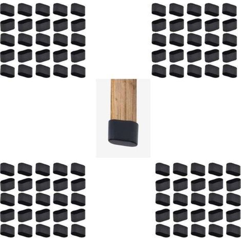 Bouchon Pied De Chaise 28 PièCes Embout De Chaise Rectangulaire Embout De Chaise Oval Protection Protege Pied De Chaise Table Patin Silicone Chaise Caoutchouc Couvre (1/5)