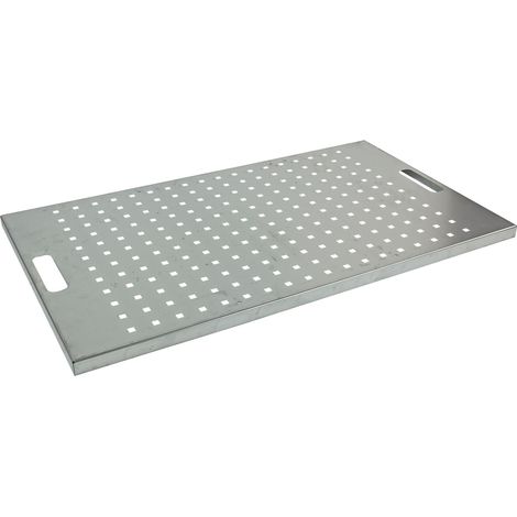 Lochboden Lochblech 85x49cm Bodenblech Chemikalienschrank Metallschrank Verzinkt (1/2)