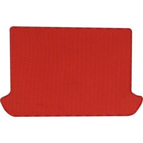 Alfombrilla de maletero de EVA para Fiat Doblo I Kombivan (2000-2010), diseño de panal de abeja - Rojo (1/5)