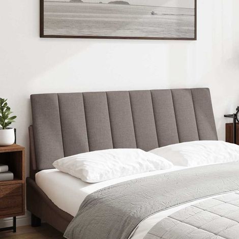 Maison Exclusive - Coussin de tête de lit Hanko taupe 140 cm tissu (1/5)