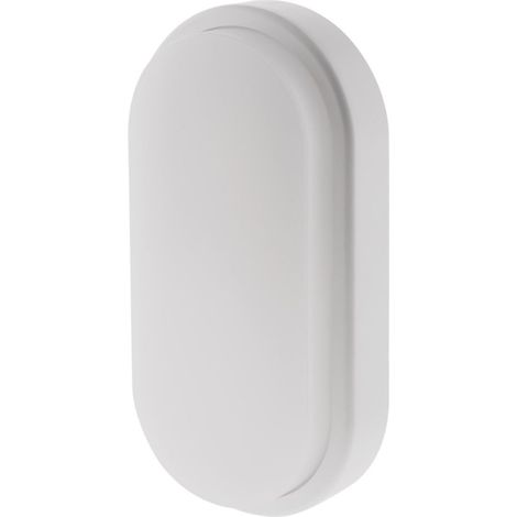 Zenitech – Hublot d'extérieur ovale LED 8W IP54 – 560 Lumens – Température couleur 4000K – Protection IK06 pour usage extérieur (1/4)