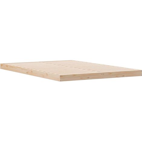 vidaXL Struttura letto a terra Naturale 140 x 220 cm (1/5)