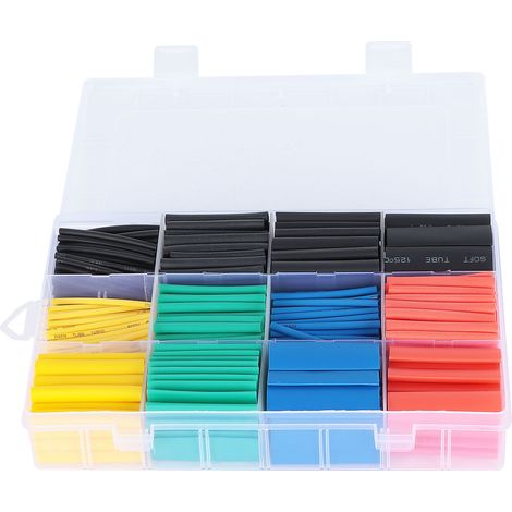 530 Pièces de Tubes Rétractables Multicolores pour Isolation et Protection - Kit Complet (1/5)