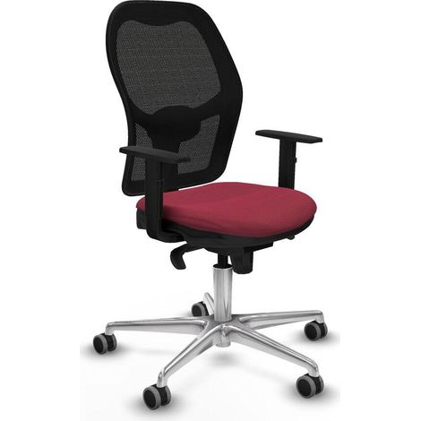 Piqueras y Crespo Silla de Oficina Granate Cómoda
