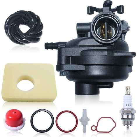 Kit de carburador con filtro de aire para 09P602 9P602 300E 450E 500E 125cc OVH motores de cortacésped de gasolina, con junta, filtro de aire y burbuja de aceite, reemplazo 799583 (1/5)