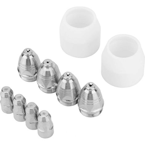 P80 10-teiliges Elektrodendüsen-Set für Plasmaschneidbrenner (Seidenelektrodenspitze) (1/5)