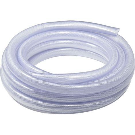 Tube flexible PVC renforcé, Ø 38mmx48.5mm, 15m, pour Produit chimique, Air comprimé, Alimentation, Liquide, Eau ( Prix pour 1 )