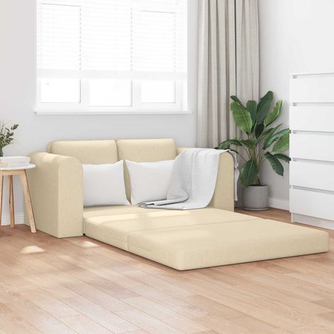 Schlafsofa 60cm Creme Stoff