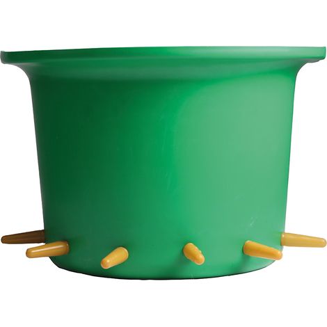 Seau agneau complet 12 L avec 6 tétines en caoutchouc naturel – Bac d’allaitement en plastique – Dimensions 38.1 x 30.5 x 25.4 cm – Tetiblue (1/4)