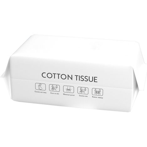 Lot de 1 paquet de serviettes en pur coton, amovibles et épaisses, idéales pour démaquiller et nettoyer. Douces et moelleuses. (1/5)