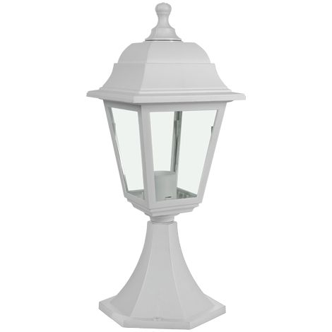 Lanterna Zeus Bianca con base IP44 1 x E27 Novaline
