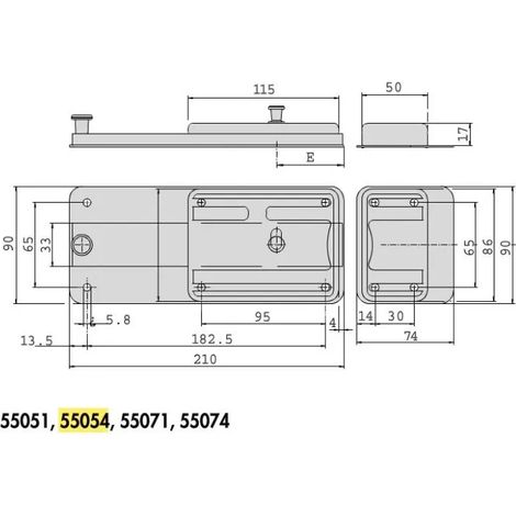 SERRATURA CISA 55054-50-1