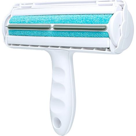 Cepillo para eliminar el pelo de mascotas, Peine giratorio, Peine para mascotas, Portátil, sofás, alfombras, ropa y ropa de cama, Azul (1/5)