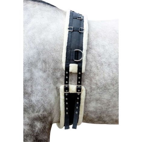 Pony, Schwarz und Natur 9123: Leinwandzahm gepolsterter Plüschzahm Mantel Modell Comfort Teddy