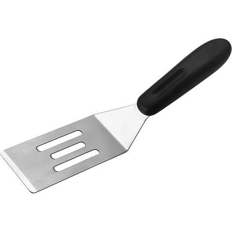 Spatule inox fendue antiadhésive multifonction pour retourner aliments, idéale pour cuisine japonaise (1/5)