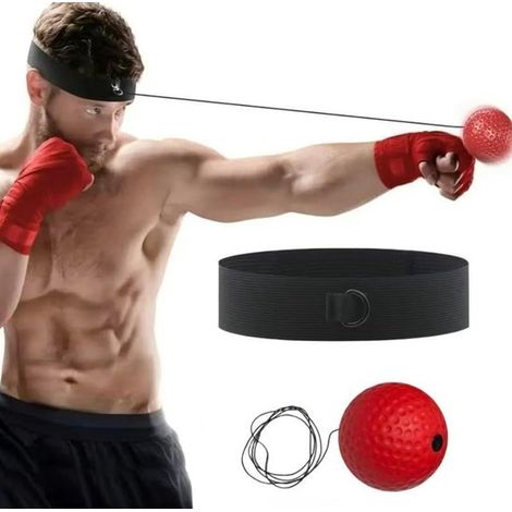 Ballon de Réaction Boxe avec Bandeau et Sangles Réglables – Réflexe Punch Ball Portable pour Entraînement Boxe et Fitness (1/5)
