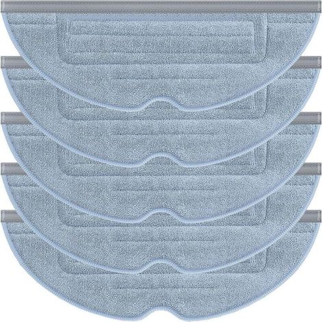 5 Pack Mop Cloths for Roborock S7, T7 Plus, Washable Replacement Mop Pads for Roborock S7 (1/5)