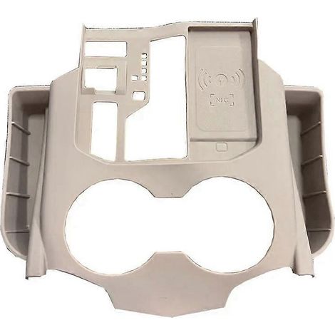 Organisateur de rangement pour pièces de monnaie, cartes et téléphone, en caoutchouc beige, pour l'intérieur des sièges de Toyota Land Cruiser 300 LC300 (2022-2023). (1/5)